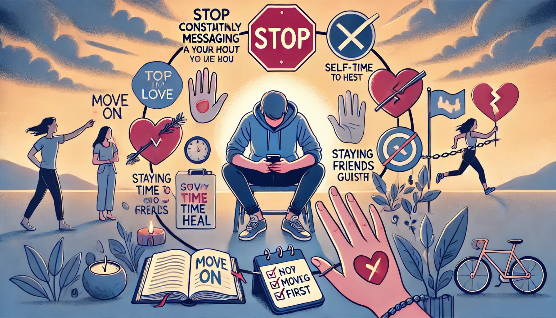 Cara Biar Gak Terus Ngechat Pasangan yang Udah Nyakitin: Move On Duluan